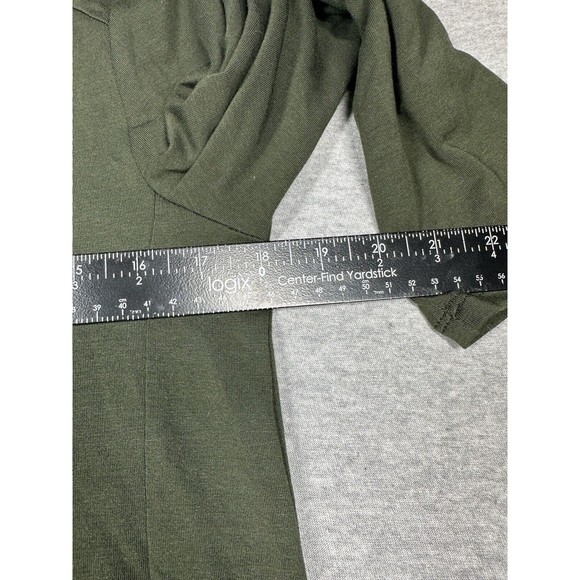Womens Garnet Hill Round Neck Long Sleeve Dress Small Green - Picture 4 of 7